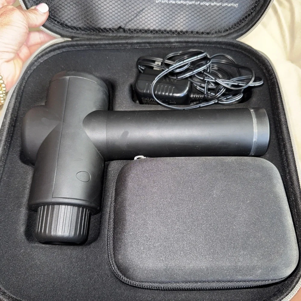 Sharper Image Powerboost Deep Tissue Massager with power cord, and attachments